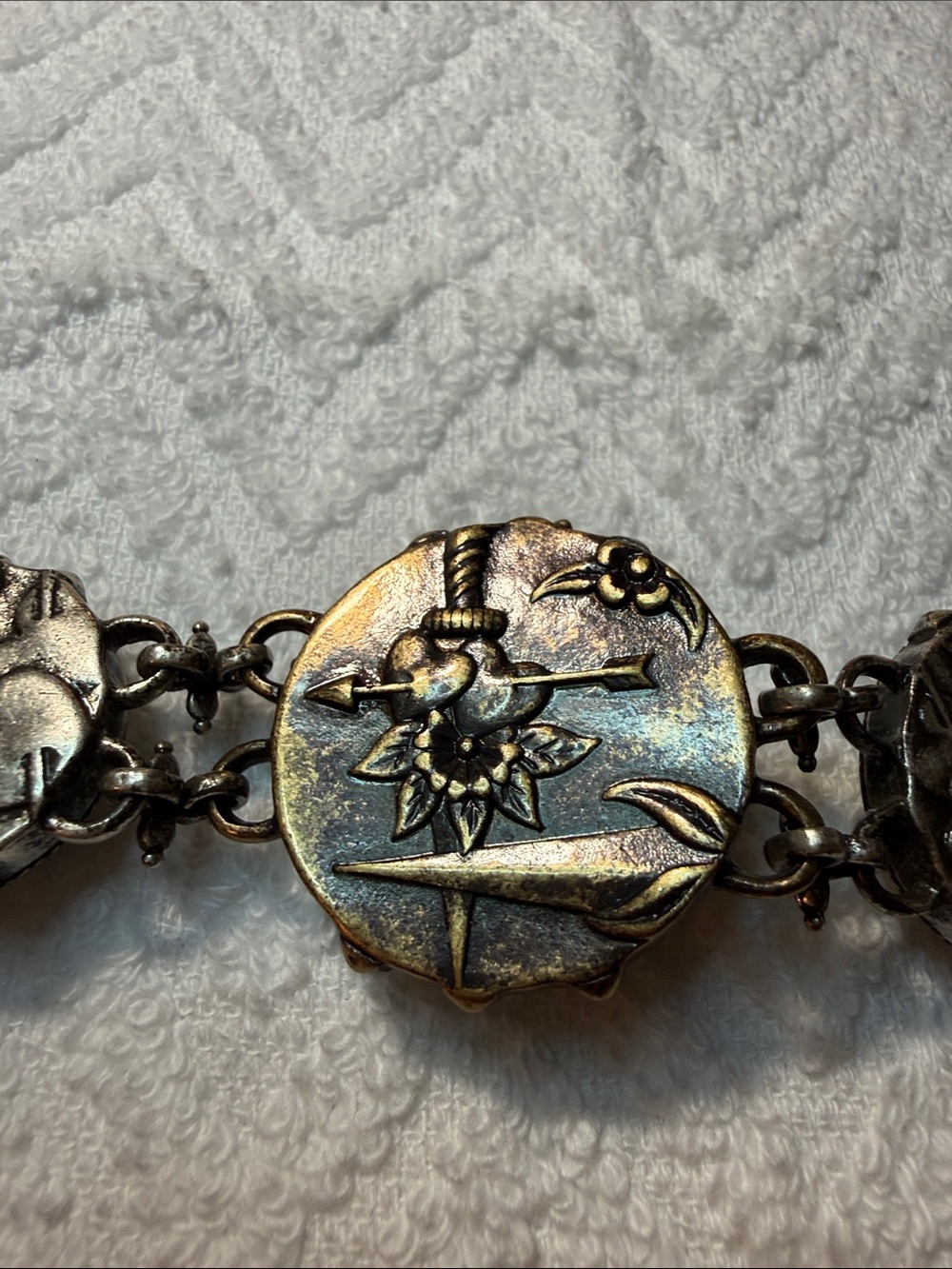 Lucky Brand Turquoise Rose Silver-Tone Toggle Bracelet - Picture 7 of 16